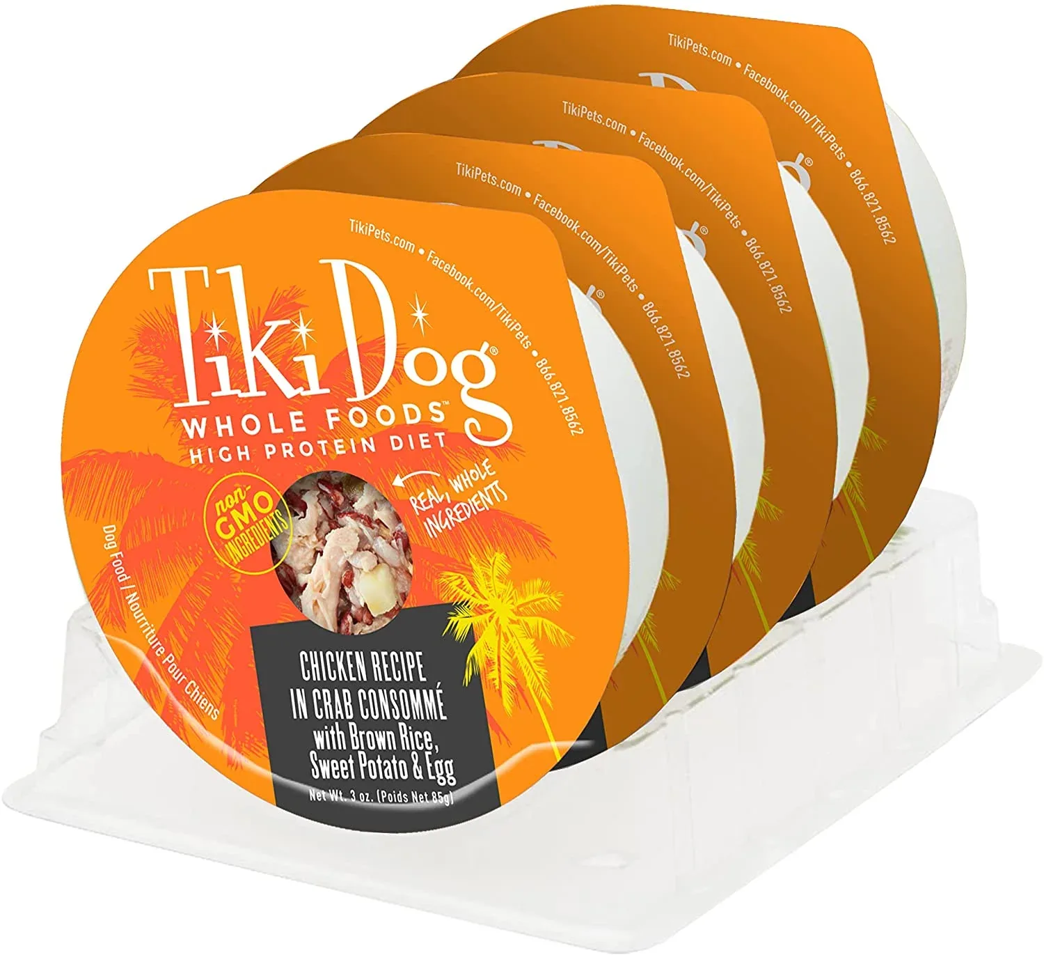 Tiki Dog Wholefoods Chicken / Crab Consommé Canned Dog Food - 3 oz Cans - Case of 4 - Image 2