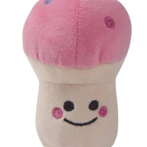 Susan Lanci Plush Mushroom Squeaky Dog Toy in 2 Colors