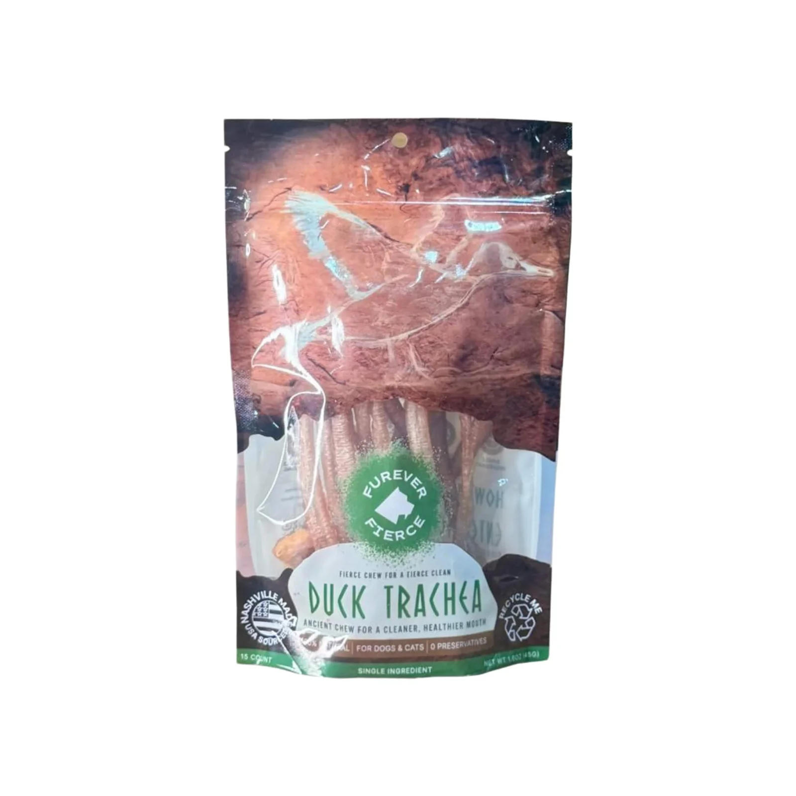 Furever Fierce Duck Trachea Chews for Dogs & Cats
