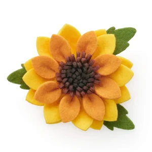 Sunflower Dog Collar Flower