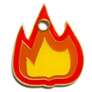 Flame Pet ID Tag