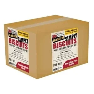 K9 Granola Simply Biscuits BULK Steak & Sweet Potato - Small Crunchy Dog Treats - 15lb