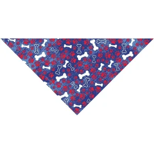 Top Performance Patriotic Bones Dog Bandana - Blue