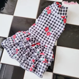 Wooflink Life is Better with Flowers Dress - Black