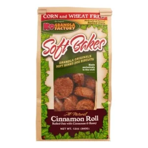 K9 Granola Granola Soft Bakes Cinnamon Roll Crunchy Dog Treats - 12oz