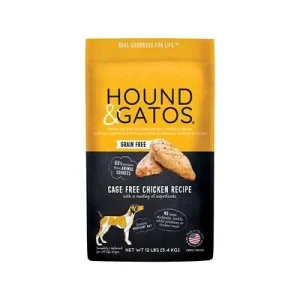 Hound and Gatos Grain-Free Chicken Dry Dog Food - 12 lbs