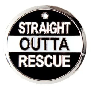 Straight Out of Rescue Pet ID Tag
