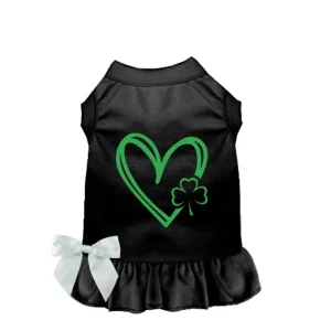 Bark Fifth Avenue Shamrocks & Hearts Dog Dress & Tee