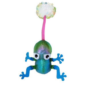 Kong Flingaroo Frog Toy for Cats (Blue)