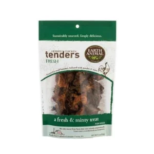 Earth Animal Dog Jerky Treats Tenders Fresh Chicken - 4 Oz