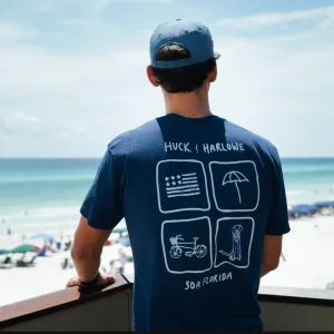 30A Florida Comfort Color Shirt - Navy