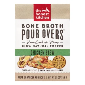 Honest Kitchen Pour Bones Broth Chicken Wet Dog Food - 5.5 Oz - Case of 12