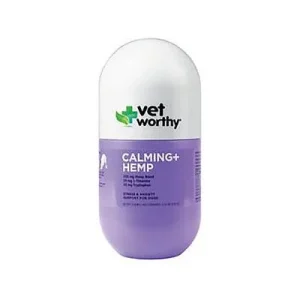 Vet Worthy Hemp Calming Soft Chews for Dogs - 30 ct Capsule Bottle
