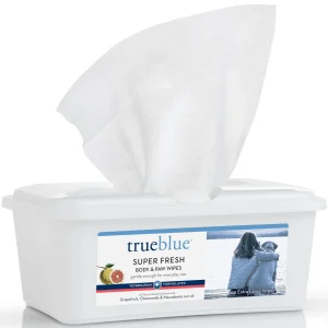 TrueBlue Cat and Dog Body & Paw Wipes - Grapefruit and Macadamia - 100 ct Tub