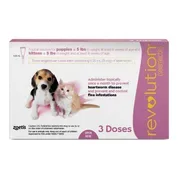 Revolution (selamectin) Topical Solution for Puppies and Kittens – Parasite Prevention for Fleas, Ticks and Heartworm Disease