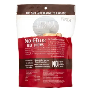 Earth Animal Dog Chews NO HIDE Beef - 4 Inches - 2 Pack