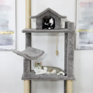 81″ Extra Tall Cat Tree | Multi-Level Tower for Active & Climbing Cats