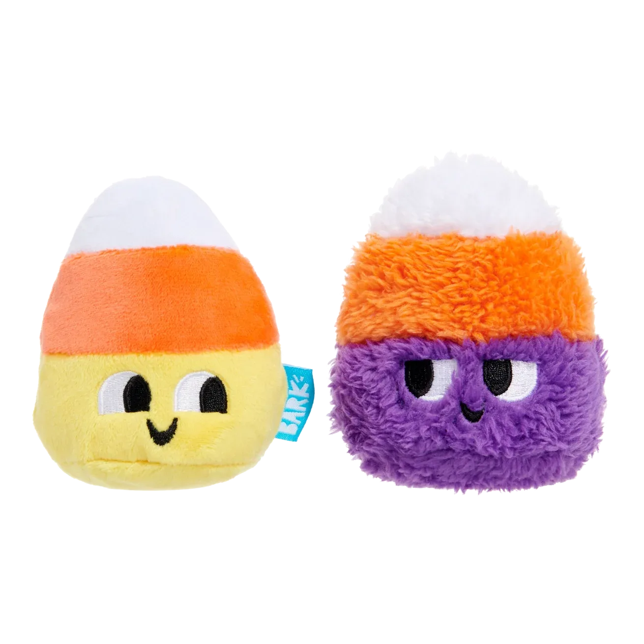 Bark Halloween Candy Corn Kids Plush Dog Toy 2pk