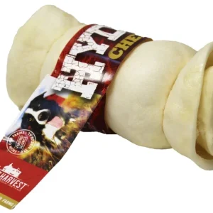 Bark + Harvest by Superior Farms HydeOut Cheek Roll Peanut Butter Flavored 5" - 6" Dog Natural Chews - Display Box - Case of 10