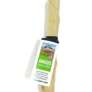 Tasman's Natural Pet Bison Rawhide 6" Dog Natural Chews - Medium Twister