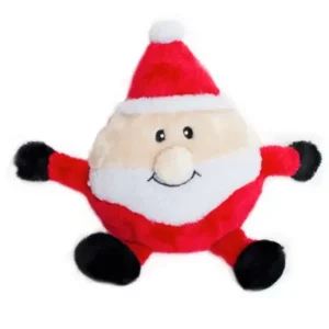 Zippy Paws Holiday Brainey Santa Toy