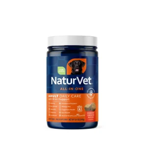 NaturVet Adult Daily Care Multi-Benefit Soft Chew 10-in-1 Support 60 ct