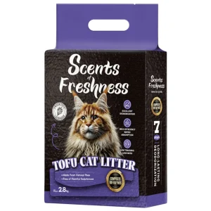 Scents of Freshness Premium Tofu Cat Litter for Cats (Lavender)