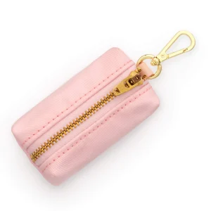 Blush Pink Waxed Canvas Waste Bag Holder