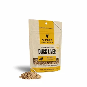Vital Essentials Freeze-Dried Duck Liver Cat Treats, 0.9 oz