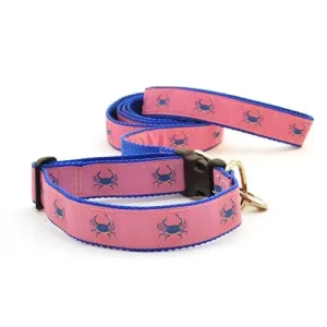 Crab -- Blue on Pink