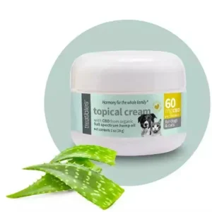 Treatibles Full Spectrum Hemp Oil Topical Cream Canine & Feline 60mg Dog and Cat Health Supplements - 1 oz Jar