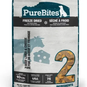 Purebites Beef & Cheese Freeze-Dried Dog Treats - 4.2oz Bag
