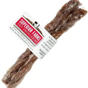 Superior Farms Pet USA Lamb Twists (Lamb Weasand Braids) Dog Natural Chews - Case of 25