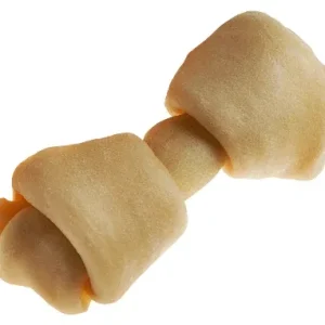 Tasman's Natural Pet Bison Rawhide 4" - 5" Dog Natural Chews - Small Bone