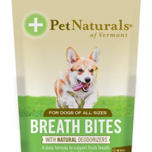 Pet Naturals of Vermont Breath Bites Dental Dog Supplements - 60 ct Pouch