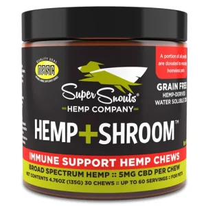 Super Snout - Hemp + Shroom Skin Health Support Hemp Chews - OUT OF STOCK