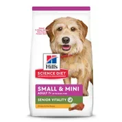 Hill's Science Diet Adult 7+ Senior Vitality Small & Mini Chicken Meal & Rice Dry Dog Food