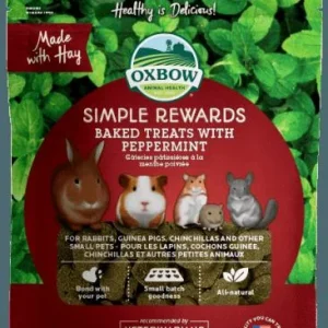 Oxbow Simple Rewards Baked Treats with Peppermint - 3 oz Bag