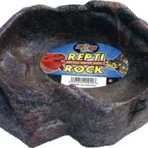 Zoo Med Laboratories Repti Rock Reptile Water Dish Large - 2.5 X 7 X 9 Inch