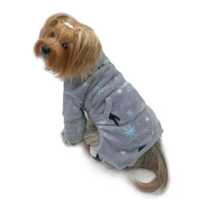 Ultra Thick Plush Penguins and Snowflakes Turtleneck Pajamas