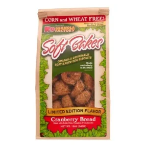 K9 Granola Granola Soft Bakes Cranberry Bread Crunchy Dog Treats - 12oz