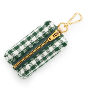 Evergreen Gingham Waste Bag Holder