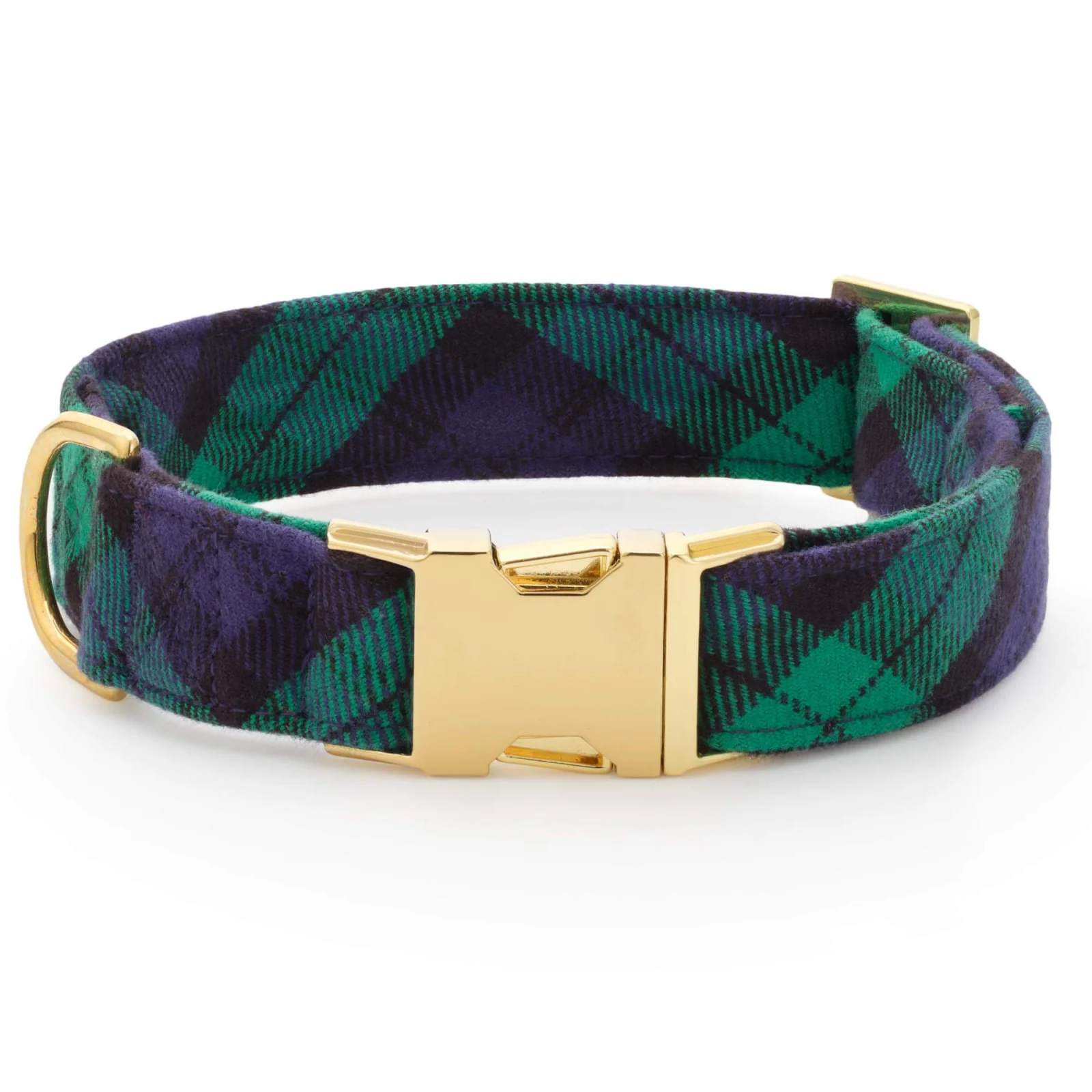 Black Watch Plaid Flannel Dog Collar