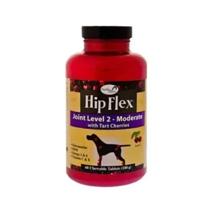 Naturvet Hip Flex Tablets Level 2 (Moderate) Dog Supplements - 60 ct Bottle