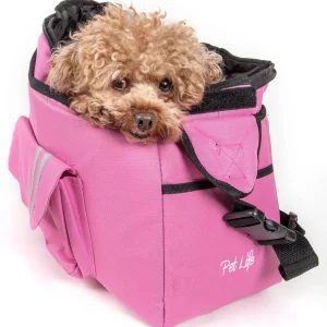 Pet Life ® Over-The-Shoulder Back-Supportive Fashion Sporty Pet Dog Carrier w/ Pouch