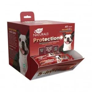 Ark Natural's Protection+ Brushless Toothpaste Singles Small Cat and Dog Dental Care - 60 ct Counter Display