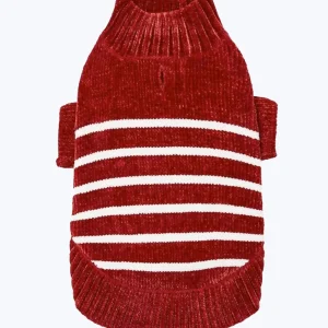 FESTIVE STRIPED DOG SWEATER