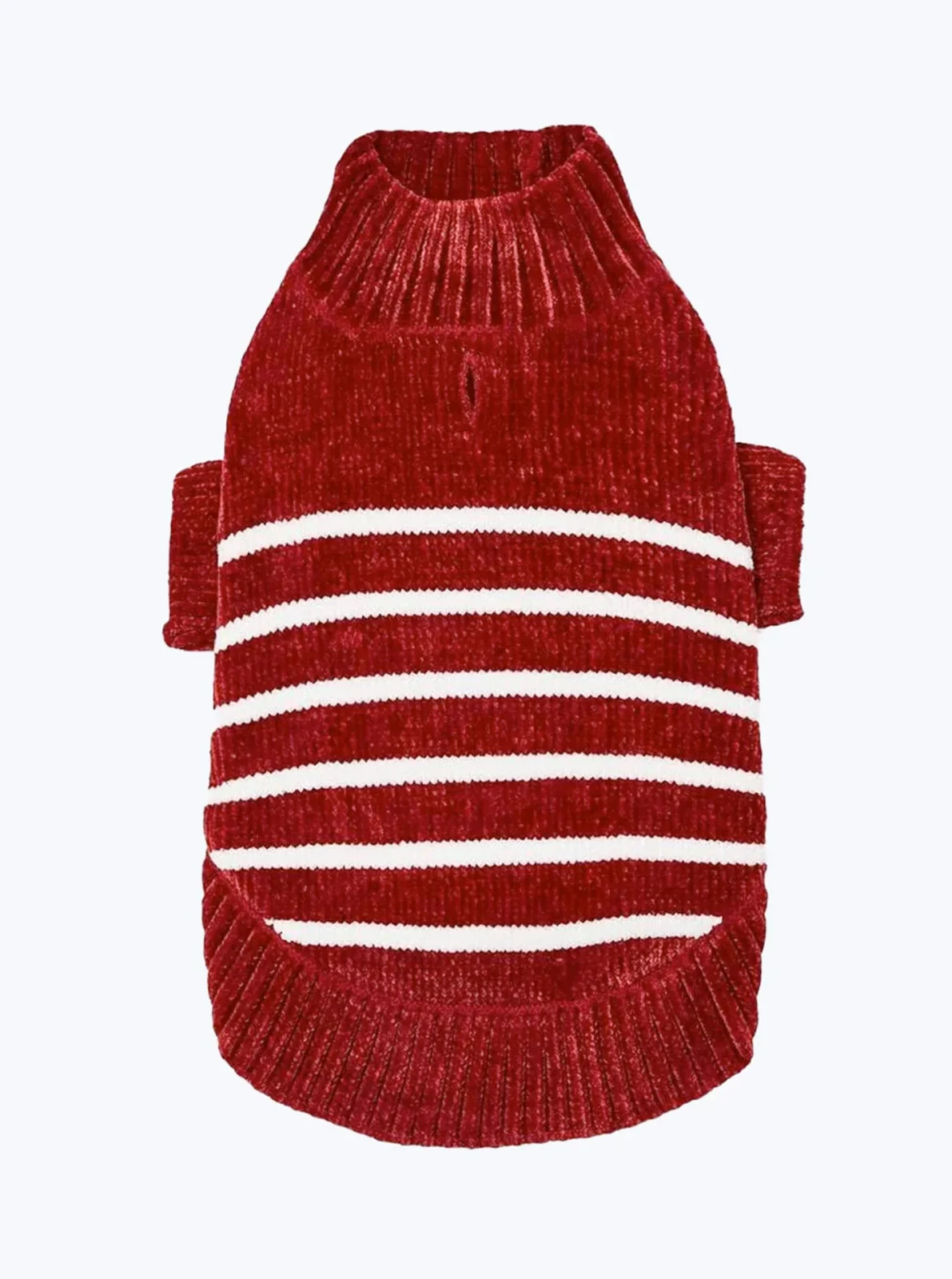 FESTIVE STRIPED DOG SWEATER