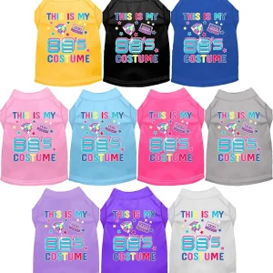 Halloween Costume Cat or Dog Shirt for Pets "Technicolor 80's Costume"