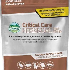 Oxbow Critical Care Herbivore Fine Grind Papaya Flavor - 100g Bag